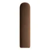 A single, vertically oriented, brown, oval-shaped upholstered panel against a white background. Anteprima dell’immagine prodotto