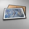 Gerahmtes Poster - Schwarzer Rahmen - Gold Blau Farbe - Produktbild-Vorschau 3