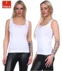 2 Stück Damen Unterhemd Weiß mit Spitze Baumwolle; Produktbild-Vorschau 1