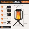 Solar Laterne 2er Set mit Flammeneffekt, Solar Produktbild-Vorschau 7