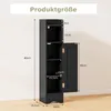 COSTWAY Szafka toaletowa, wąska szafka łazienkowa, szafka Podgląd zdjęcia produktu 3