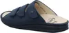 A single navy blue sandal is shown from a side-rear angle on a white background. Produktbild-Vorschau