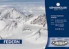 A product label with a snowy mountain landscape background and product details on the right side. Produktbild-Vorschau