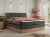 Boxspring kontinentální postel VENETO KING kombinace dřeva Náhled obrázku produktu 1