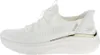A side view of a white Skechers women's sneaker. Voir les images du produit