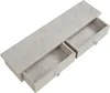 A wall shelf with two open drawers, shown from a top-down angle against a white background. Voir les images du produit