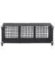 BELIANI Blumenkasten Schwarz Rattan Rechteckig 82 x 28 cm Produktbild-Vorschau 7