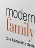 The image shows the title of the TV series 'Modern Family' in large font, with a subtitle below. Produktbild-Vorschau