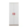 Drehtürenschrank JONAS 06 – Kinderschrank 80 cm Sonoma/Weiß Produktbild-Vorschau 2