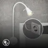 LED Leselampe mit Schalter, schwenkbar, rund, GU10, 400lm, Produktbild-Vorschau 7