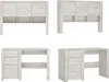Schreibtisch mit Aufsatz Computertisch Container 118,7cm Produktbild-Vorschau 2