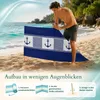 Lantigo Strandparavent Blaue Anker 6m Windschutz Produktbild-Vorschau 8
