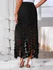 Langes,durchbrochenes Damenkleid im Bohème-Stil mit hoher Produktbild-Vorschau 3