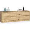 Kommode AKORD K160 Eiche Artisan 160 cm 4 Schubladen B160 x Produktbild-Vorschau 1