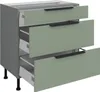 Unterschrank LUNARA – Breite 80 cm, Grün/Anthrazit Produktbild-Vorschau 2