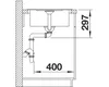 BLANCO METRA 45 S Compact, Schrankwaschbecken, Silgranit, Produktbild-Vorschau 3