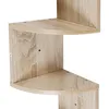 Wandregal Wand-Eckregal Wandregale 20x20x123cm Holzfarbe Produktbild-Vorschau 7
