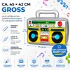 Aufblasbarer Retro Ghettoblaster ca 45 x 42 cm – Hip Hop Produktbild-Vorschau 2