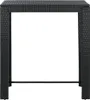 vidaXL Zahradní barový stůl černý 100x60,5x110,5 cm Poly Náhled obrázku produktu 1