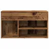 vidaXL Schuhbank Altholz-Optik 80x30x45 cm Holzwerkstoff Produktbild-Vorschau 4