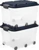 Rotho 2er Set Aufbewahrungsbox mit Rollen 57L Roller 6 - Produktbild-Vorschau 1