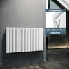 SONNI 630×1004mm Bianco Radiatore a pannello a doppio Anteprima dell’immagine prodotto 1