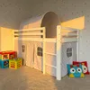 Kinderbett Hochbett 90x190 cm (ohne Matratze), aus weissem Produktbild-Vorschau 5