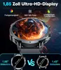 Herren Militär-Smartwatch mit 1,85" HD Display, 1000mAh, Produktbild-Vorschau 9