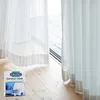 A box of Dr. Beckmann Gardinen Weiß detergent is placed on a wooden floor in front of white curtains. Podgląd zdjęcia produktu