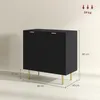 HOMCOM Buffet cuisine, meuble de rangement, avec 2 portes, Voir les images du produit 5