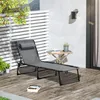 Sonnenliege klappbar Gartenliege mit Kopfkissen, Produktbild-Vorschau 2