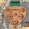 Herz Couchbar in Eiche handgefertigt mit 4 Glasschalen - Produktbild-Vorschau 2