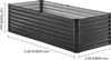 Kovová vyvýšená postel VEVOR 1800 x 895 x 600 mm. Náhled obrázku produktu 8