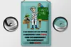 Blechschild Spruch 20x30cm Nichts ist Abwesenheit von Etwas Produktbild-Vorschau 2