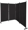 Paravent 4 Teilig 165 x 220 cm Schwarz - Garten & Balkon Produktbild-Vorschau 7