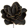 Kunstroos, decoratief, 60 cm, zwart-gouden set, 6 stuks Productafbeelding-voorbeeld 1
