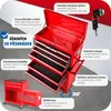 Vozík na nářadí s 10 přihrádkami - červený Náhled obrázku produktu 4