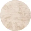 benuta Teppich Wohnzimmer Furry Beige ø 200 cm rund Produktbild-Vorschau 1