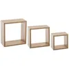 Komplet trzech półek dekoracyjnych ściennych CUBE Podgląd zdjęcia produktu 1