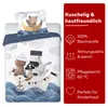 Kinderbettwäsche Schiff bedruckt Garnitur 100x135 cm + Produktbild-Vorschau 2