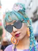 Herz-Sonnenbrille 12 Stück, Randlose Getönte Sonnenbrille Produktbild-Vorschau 7
