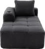 okwish divano reclinabile con chaise longue in velluto a Anteprima dell’immagine prodotto 10