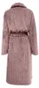 Eleganzzz Teddy Rippfleece Bademantel – altrosa - L Produktbild-Vorschau 2