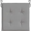 vidaXL Gartenstuhl-Kissen 2 Stk. Grau 40x40x4 cm Produktbild-Vorschau 6