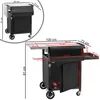 Carrello per barbecue BBQ-Toro 100 x 73 x 91 cm, nero, Anteprima dell’immagine prodotto 2