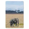 MuchoWow® Mauspad Mousepad Elefant - Gras - Tiere - Natur Produktbild-Vorschau 1