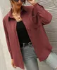 ASKSA Damen Bluse Reverskragen Langarm Cord Herbst Produktbild-Vorschau 5