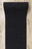 A dark gray ribbed rug runner laid on a light wood floor. Produktbild-Vorschau