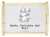 Mr. & Mrs. Panda serviertablett aus holz Panda Beste Produktbild-Vorschau 1