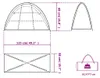 vidaXL Camping-Organizer-Zelt 9 Fächer Grün Wasserdicht Produktbild-Vorschau 8